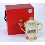 MODERN SPODE LIMITED EDITION CHINA 'ST. PETERS COVERED CUP', produced to commemorate Pope John