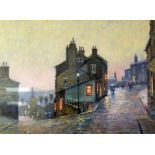 •BOB RICHARDSON (b.1938) PASTEL DRAWING A Northern street scene Signed 17¾" x 23¾" (45 x 60.5 cm)