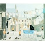 G. W. BIRKS TWO ARTIST SIGNED COLOUR PRINTS 'Bath Time' and 'Northern Street Scene' Numbered 262/375