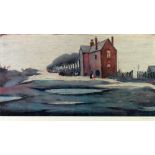 •LAURENCE STEPHEN LOWRY (1887 - 1976) ARTIST SIGNED COLOUR PRINT 'The Lonely House' An edition of
