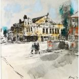 HAROLD RILEY (b. 1934) MIXED MEDIUM - HAND FINISH PRINT 'Rialton Super Cinema, Salford' Signed and