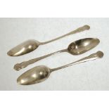 SET OF 3 SILVER GRAPEFRUIT SPOONS, Dubarry Pattern, Birmingham 1933, 2oz