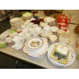 A LARGE QUANTITY OF TEA AND DINNER WARES VARIOUS