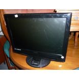 TECHNICA 22" LCD TV/DVD PLAYER AND REMOTE (LACKS LEAD)