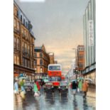 PATRICK BURKE (modern) PASTEL DRAWING 'Kendals, Manchester' Signed and dated (19)91 11 1/2" x 8 3/4"