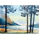 E. GREIG HALL (Twentieth Century) WATERCOLOUR Loch Leven, Nov '69' Signed and titled verso 10 1/2" x