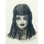 NORMAN McDONALD (20th CENTURY) TWO INK DRAWINGS 'Teenage girl' Signed and dated (19)66 9" x 6" (22.8