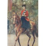 J. TOMLIN (Twentieth Century) OIL ON BOARD Queen Elizabeth II on horseback Signed and dated 1968