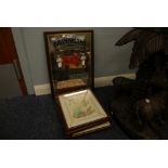 REPRODUCTION 'BRANNIGANS' ADVERTISING MIRROR AND A SET OF FIVE COLOUR PRINTS OF BIRDS AND NESTS (6)