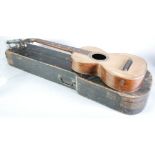 LATE NINETEENTH/EARLY TWENTIETH CENTURY NEAPOLITAN ACOUSTIC NINE STRING GUITAR, makers label for