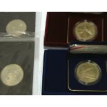 UNITED STATES MINT 1988 OLYMPIC SILVER PROOF ONE DOLLAR COIN, in presentation case, boxed and with