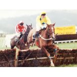 D. HAMILTON (?) (Twentieth Century) WATERCOLOUR DRAWING Horse racing scene with three riders