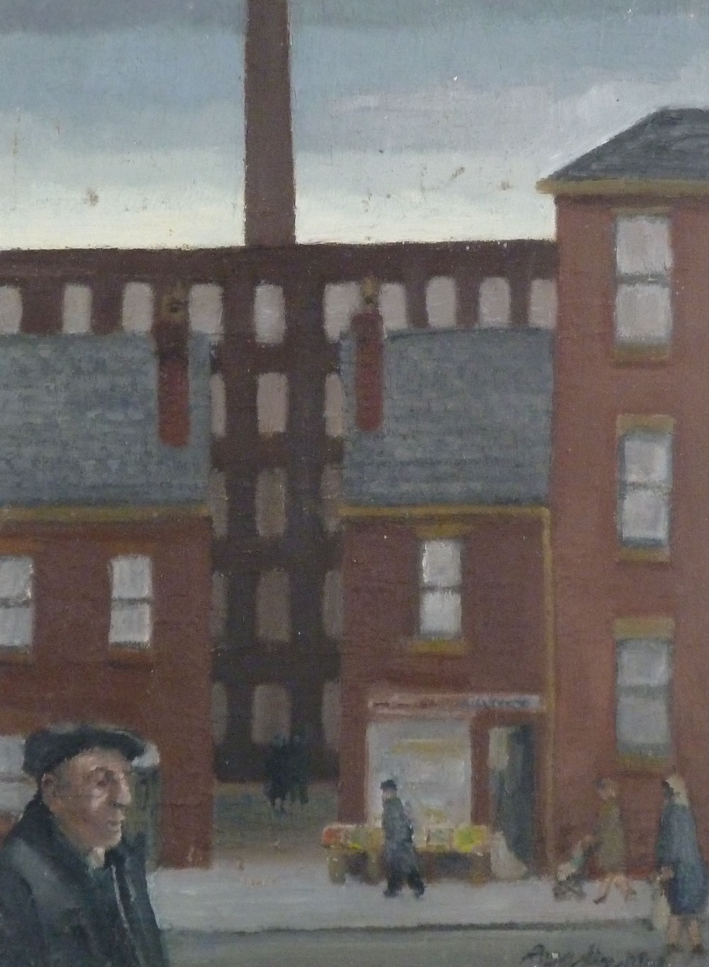 ROGER HAMPSON (1925 - 1996) OIL PAINTING ON BOARD 'The Corner Shop' Signed, titled and numbered