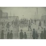 LAURENCE STEPHEN LOWRY (1887-1976) UNSIGNED PRINT AFTER A PENCIL DRAWING 'The Football Match'