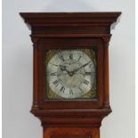 EIGHTEENTH CENTURY OAK LONGCASE CLOCK, signed Peter Bower, Redlinch (1715-1795), the 10" brass