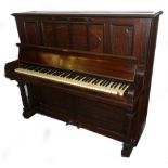 WM BOGG AND SONS, MANCHESTER, MAHOGANY CASED UPRIGHT PIANOFORTE