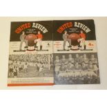 TWO MANCHESTER UNITED HOME FOOTBALL PROGRAMMES V Manchester City 1951/52 and Birmingham City 1956/