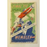 1948 FA CUP FINAL FOOTBALL PROGRAMME, Blackpool v Manchester United
