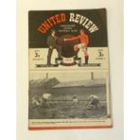 TWO MANCHESTER UNITED HOME PROGRAMMES 1948/49 V Liverpool No 11 and Arsenal No 12