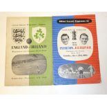 FA CUP SEMI FINAL EVERTON V LIVERPOOL at Maine Road 1950 and ENGLAND V IRELAND at Maine Road 1949