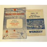 1953 FA CUP FINAL FOOTBALL PROGRAMME Blackpool v Bolton Wanderers and the COMMUNITY SONG SHEET (2)