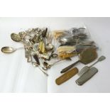 QUANTITY OF PLATED CUTLERY