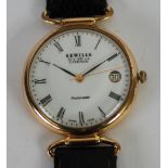 SEWILLS, LIVERPOOL 'EMPIRE' MODEL 9412, GOLD PLATED WRIST WATCH, with Swiss automatic movement,