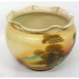 A LATE VICTORIAN POTTERY JARDINIERE