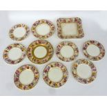 A TEN PIECE EARLY 20TH CENTURY ROYAL DOULTON PART TEA SERVICE