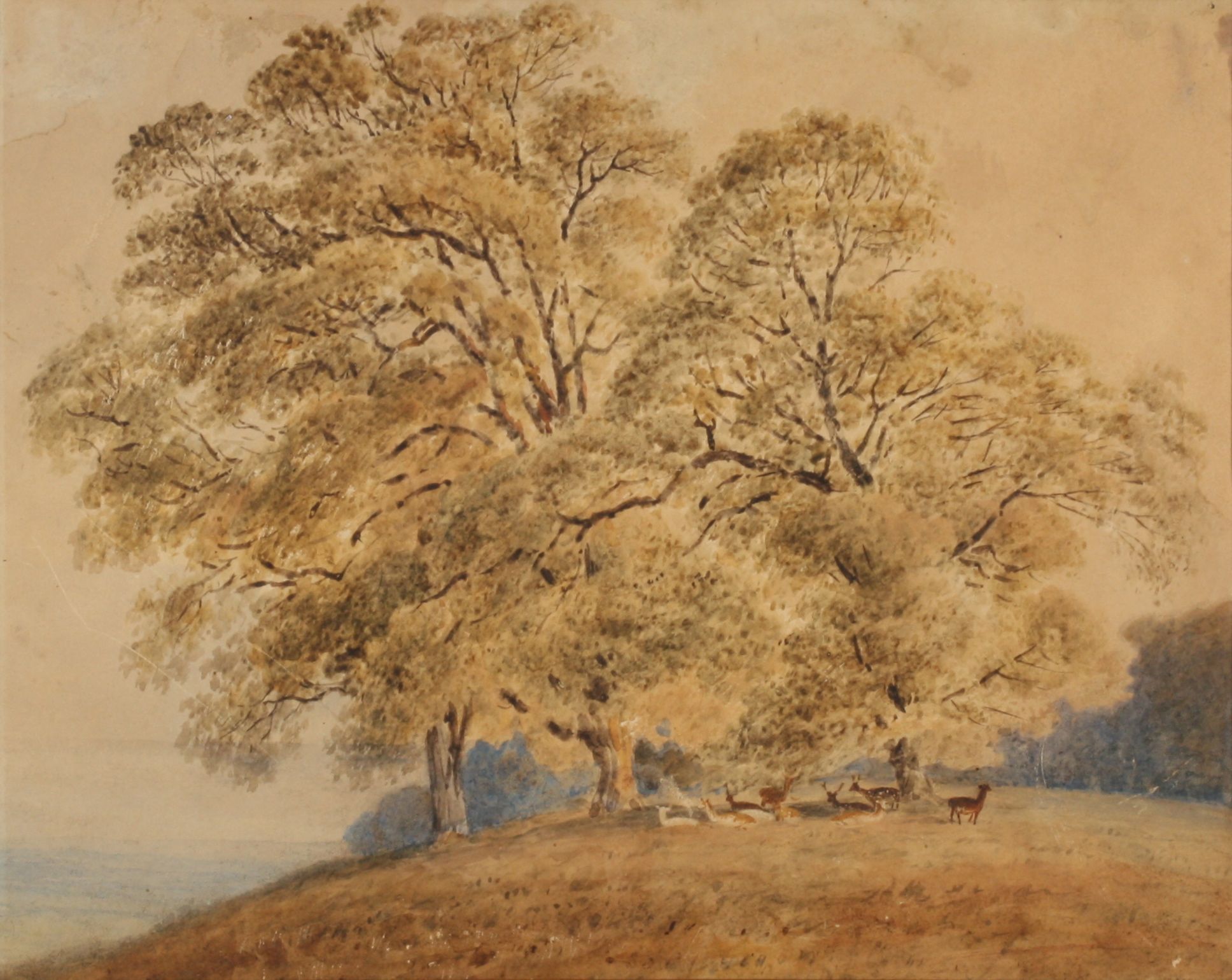 Attributed to Frederick Nash (1782-1856) British
A pair of watercolours 'Littleworth - Looking - Image 2 of 2