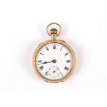 An early 20th century 18ct gold ladies fob watch
import mark for London 1911, with white enamel