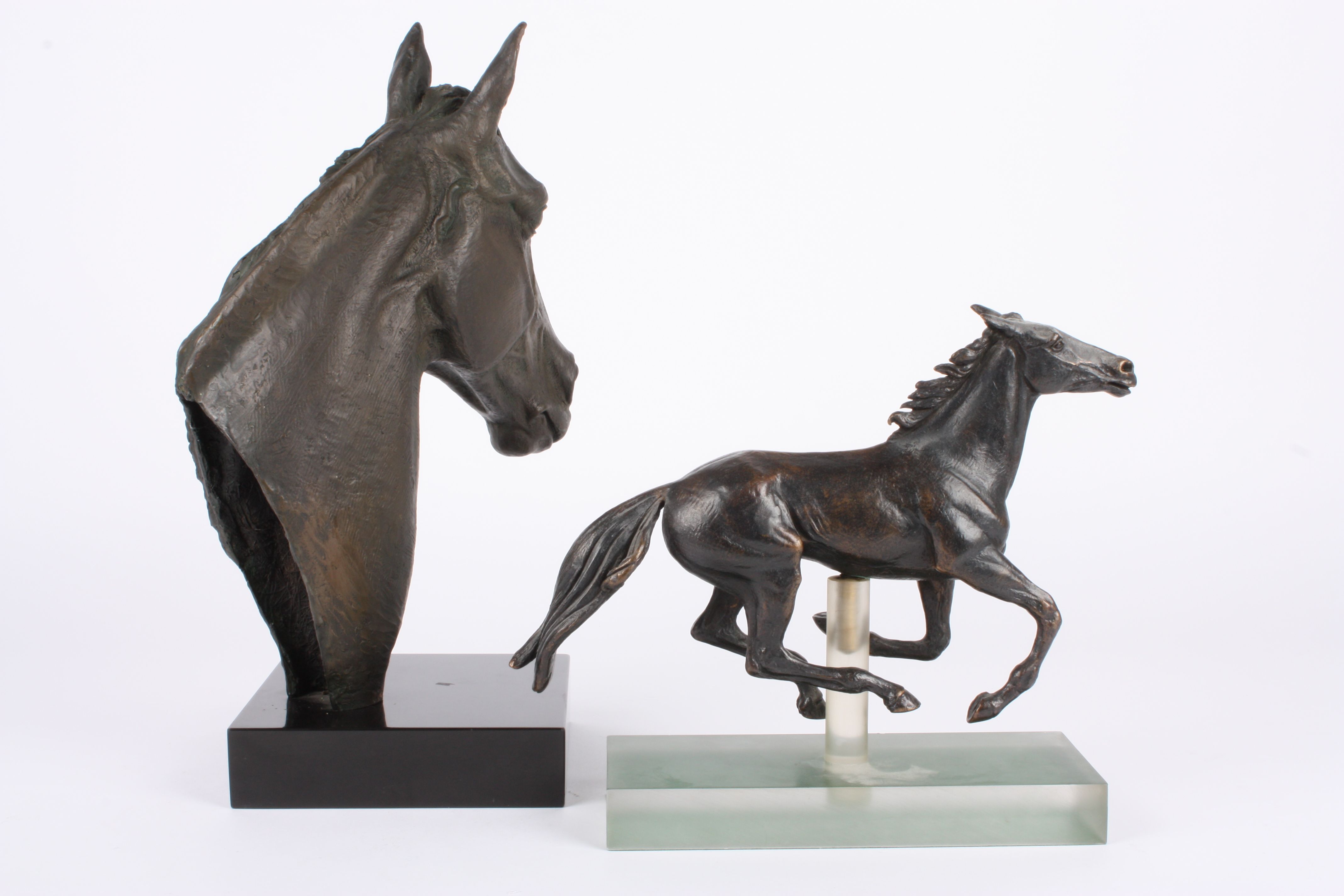 David Cornell (20th century) British
A bronze model of a running horse, signed on a perspex base, - Image 3 of 6