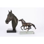 David Cornell (20th century) British
A bronze model of a running horse, signed on a perspex base,