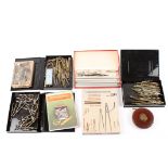 A collection of miscellaneous drawing instruments and books
including an assorted collection of