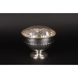 A George V silver rose bowl by Walker & Hall
hallmarked Sheffield 1922, of semi-fluted design and