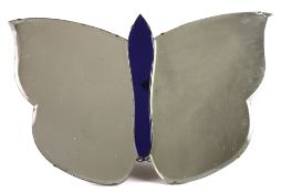 A vintage mirror in the form of a Butterflywith bevelled edge, width 74cm, height 47cmCondition: