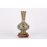 A 20th century Chinese cloisonné enamel baluster vase
the flared neck with reticulated ground and