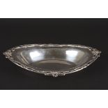 An Edwardian Art Nouveau silver dish
hallmarked Sheffield 1908, of oval form with pierced foliate