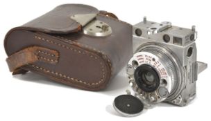 A rare and unusual Le Coultre Co. 'Compass' camera, no. 2169, inscribed verso Made by Le Coultre Co.