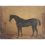 George Morley (19th century) British A pair of paintings of race horses in stable interiors,