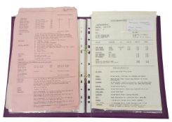 FILM INTEREST: A collection of call sheets and paperwork relating to a number of 80's movies