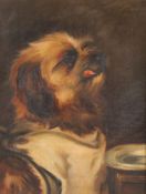 Miss Bertha Martin (20th century) British An early 20th century portrait of a seated Scotty dog, oil