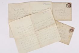 Two hand written letters from George Bernard Shaw To John Shenstone, on paper from 10 Adelphi