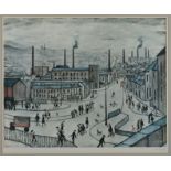 Laurence Stephen Lowry RA (British 1887-1976) 'Huddersfield' limited edition print signed lower