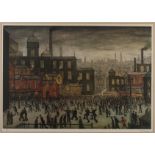 Laurence Stephen Lowry RA, (British 1887-1976) 'Our Town', limited edition print signed lower