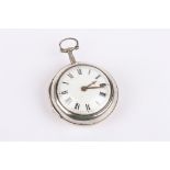 A George III silver pair cased pocket watch by Thomas Duggan of Liverpool the inner and outer