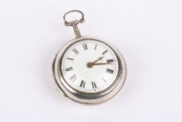 A George III silver pair cased pocket watch by Thomas Duggan of Liverpool the inner and outer