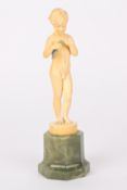 Ferdinand Preiss (1882-1943) German An early 20th century finely carved ivory figure of a nude boy