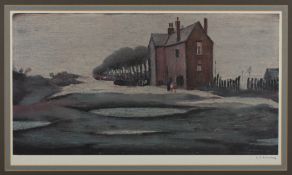 Laurence Stephen Lowry RA, (British 1887-1976) 'The Lonely House' signed limited edition print