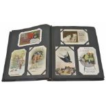 A postcard collection comprising predominantly childhood greeting cards and postcards Condition: All